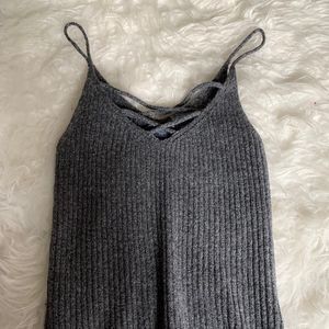 Crossed Knitted Tank Top